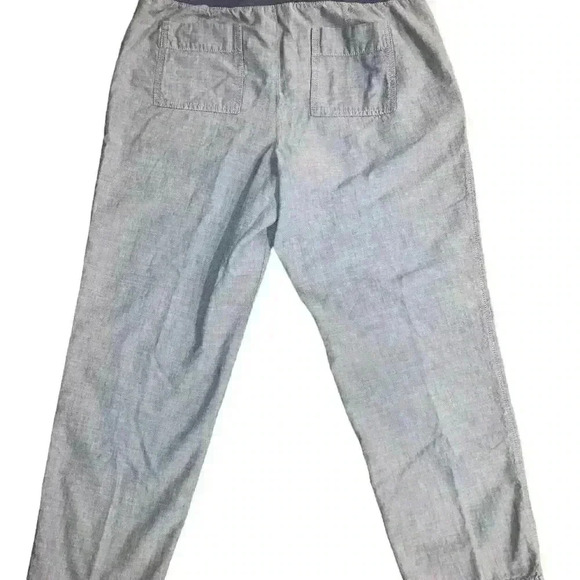 TALBOT'S Pull On Chambray Pants Ankle Length 10P EXC CON - Picture 2 of 6